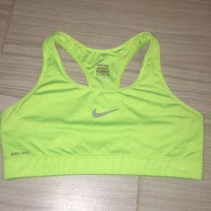 NEON NIKE SPORTS BRA